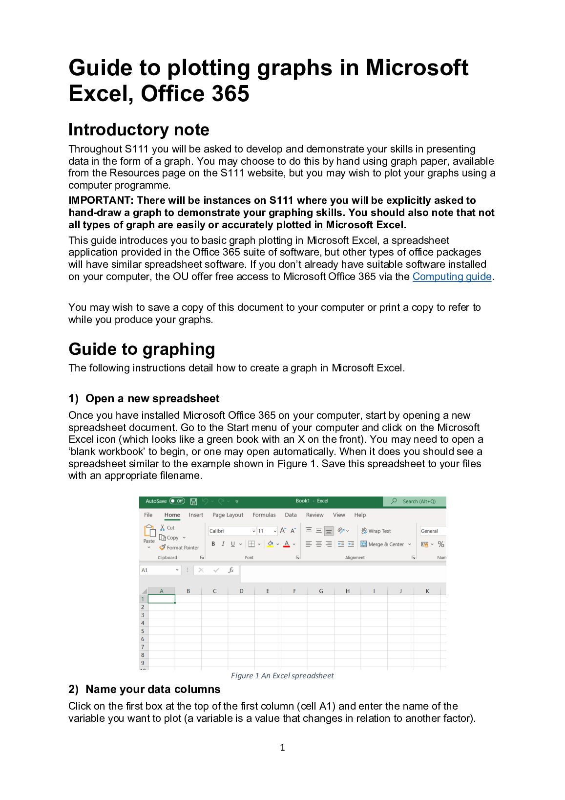 Guide to plotting graphs in Microsoft  Excel, Office 365 preview image