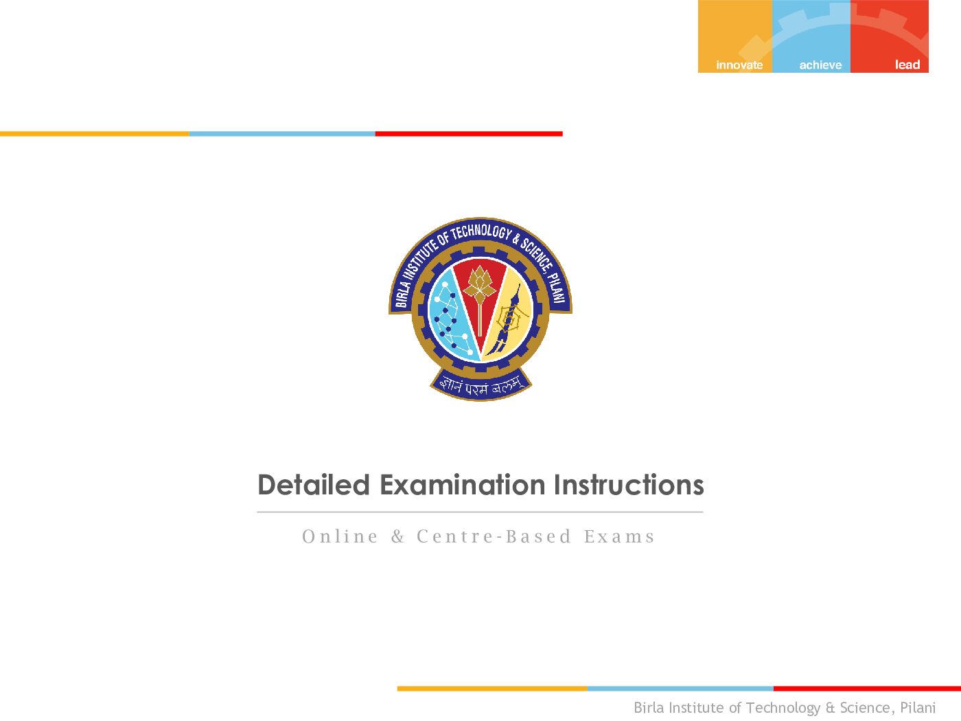 CIS F320 Detailed Examination Instructions O n l i n e & C e n t r e - B a s e d E x a m s preview image