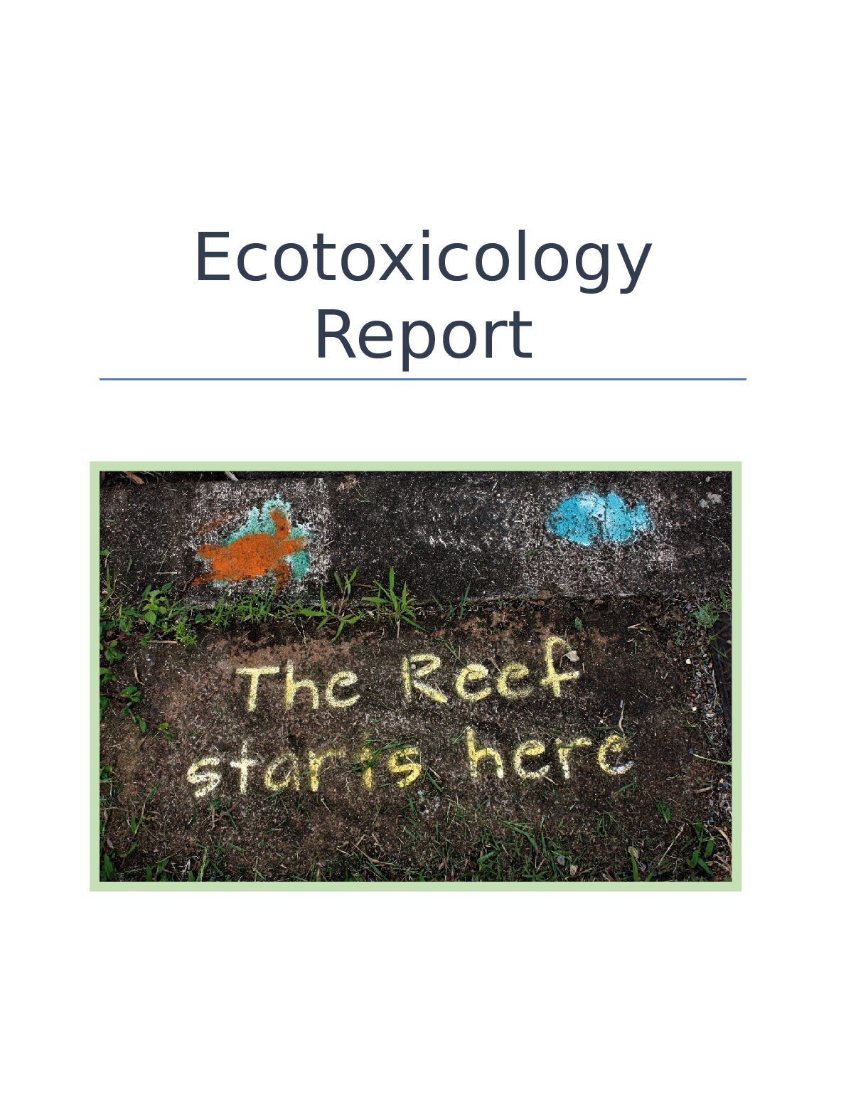 Ecotoxicology Report preview image