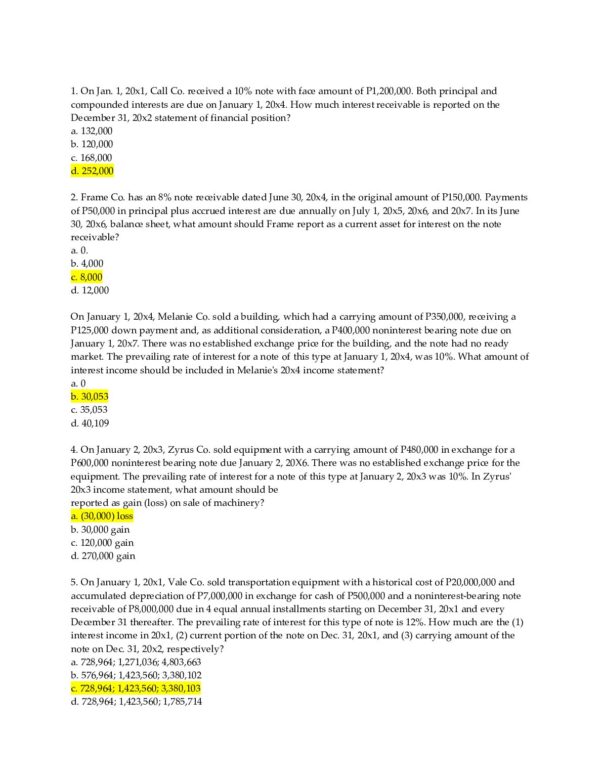BSBA 123 Quiz 2.3 Solutions. preview image