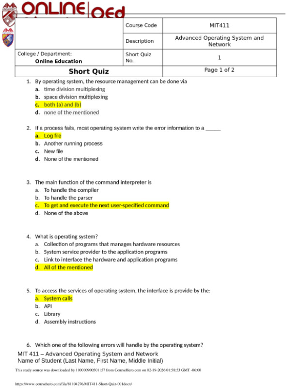 MIT411-Short-Quiz-001. preview image