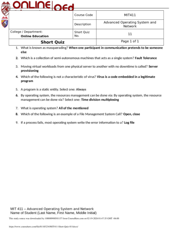 MIT411-Short-Quiz-011 preview image