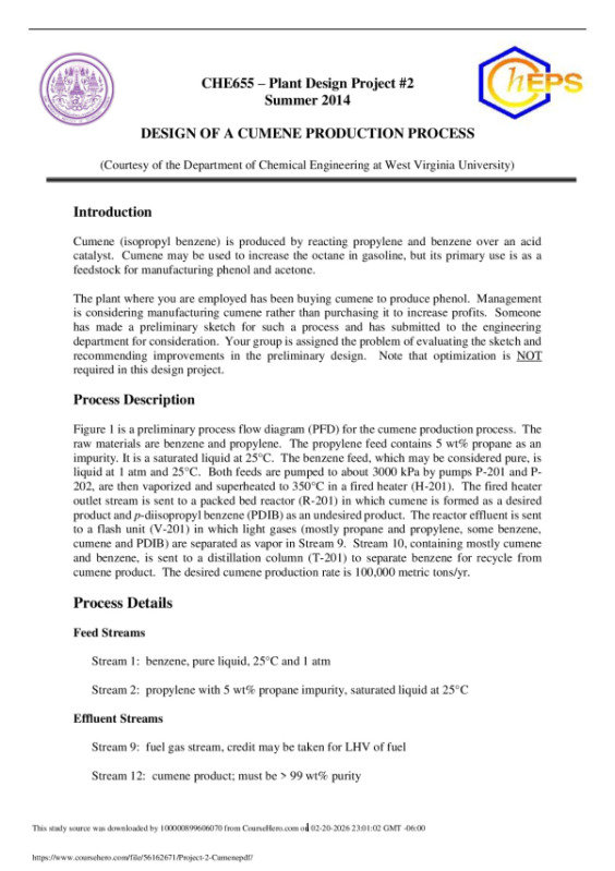 Project_2_Cumene.pdf