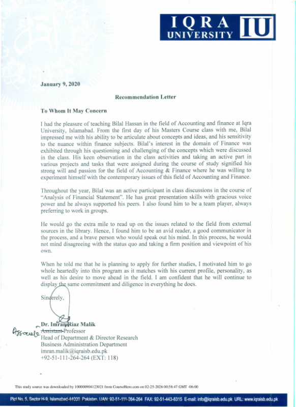 Recommendation Letter 1 preview image
