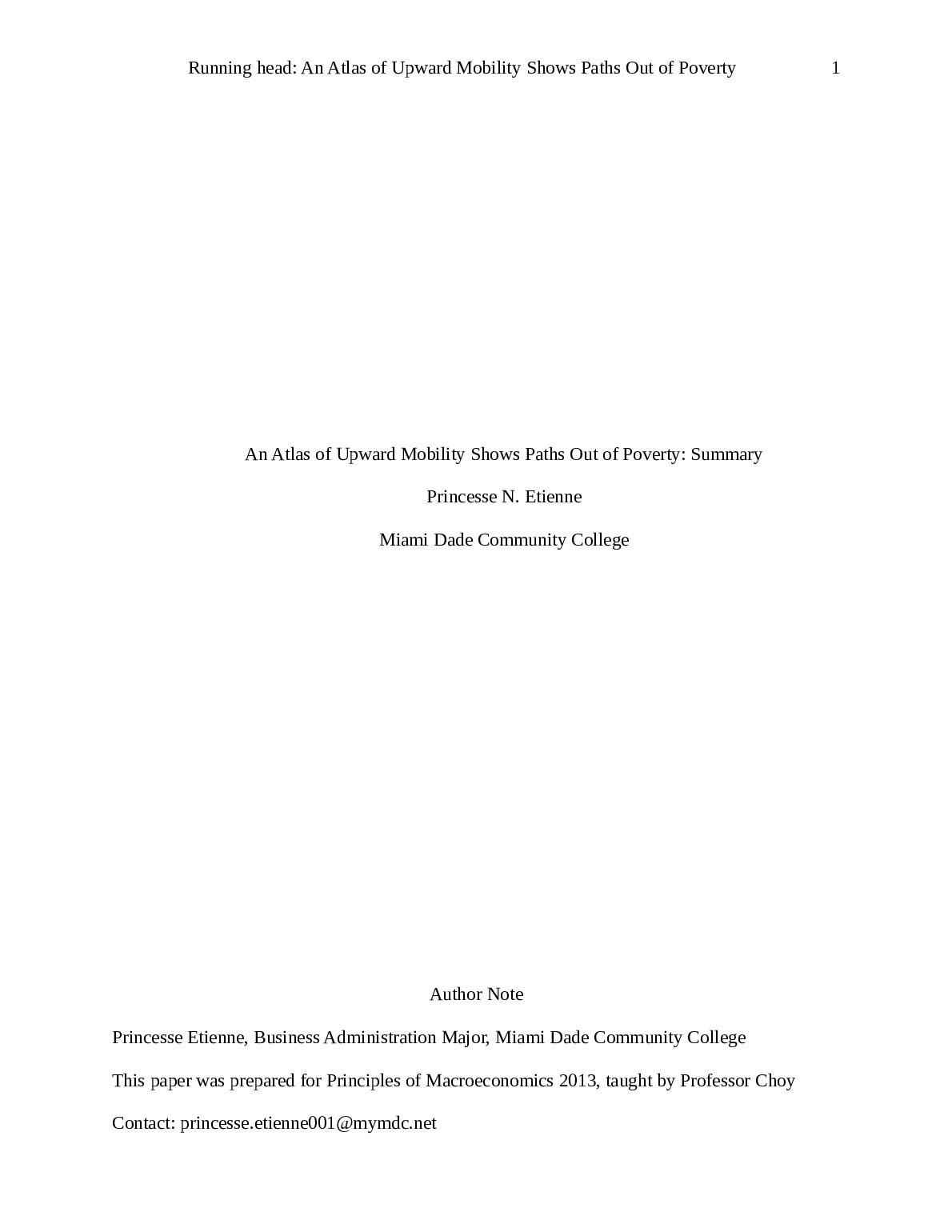 An Atlas of Upward Mobility Shows Paths Out of Poverty: Summary preview image