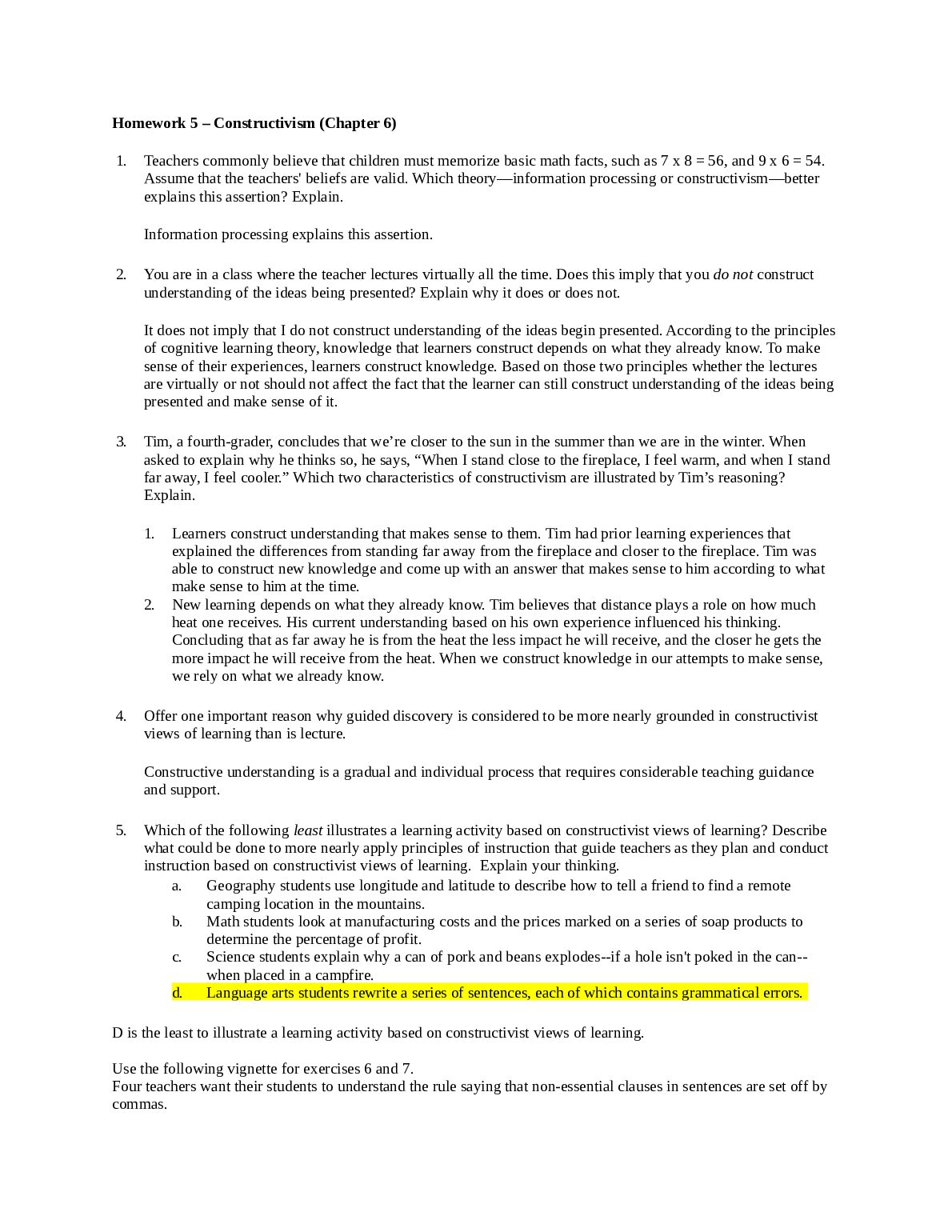 EDF 3151  Homework 5 – Constructivism preview image