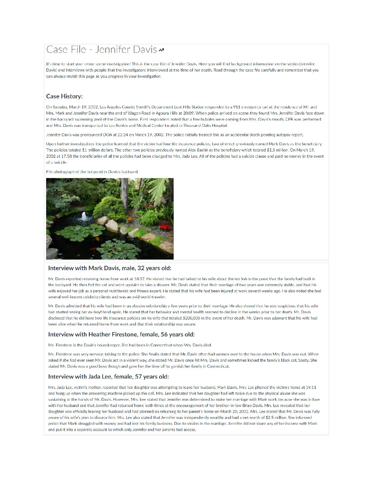 CSI  Case File and Autopsy Assignment document preview page 3