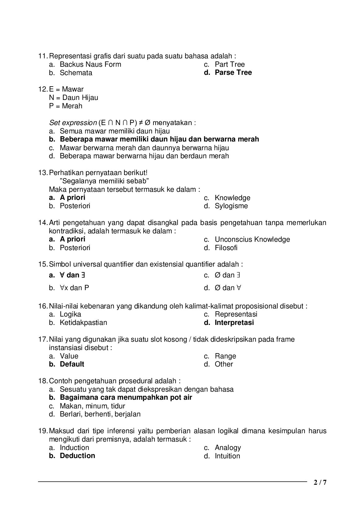 LATIHAN SOAL UAS SBP SISTEM INF 123 document preview page 2
