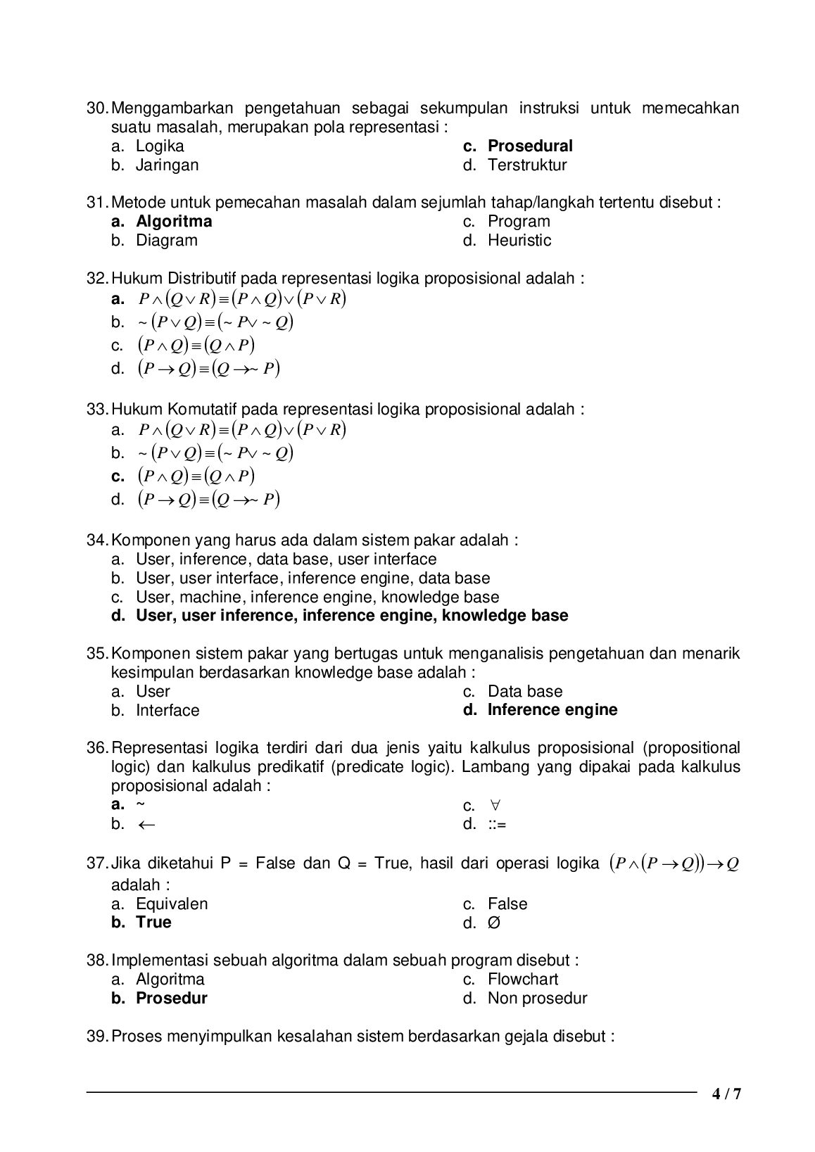 LATIHAN SOAL UAS SBP SISTEM INF 123 document preview page 4