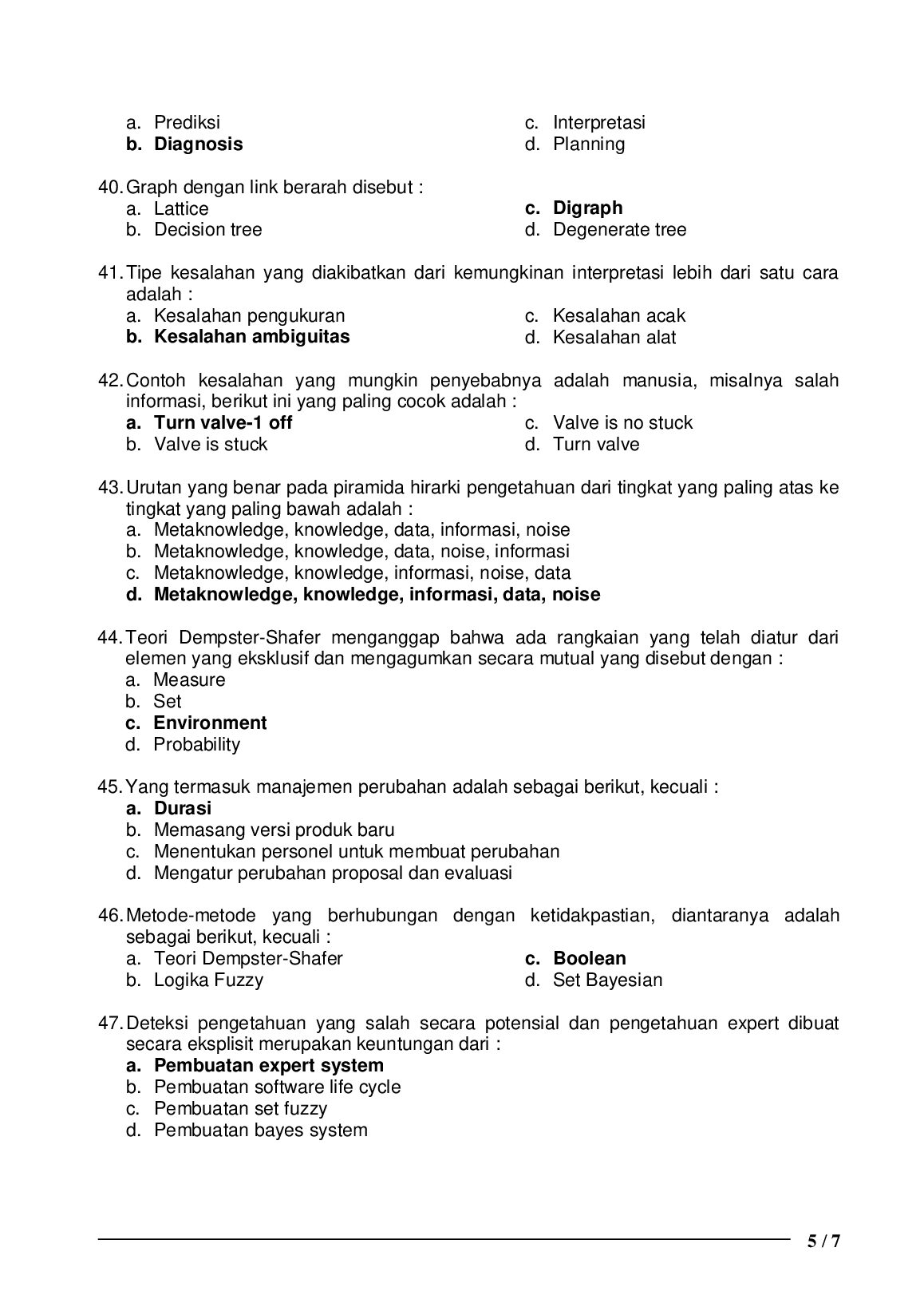 LATIHAN SOAL UAS SBP SISTEM INF 123 document preview page 5