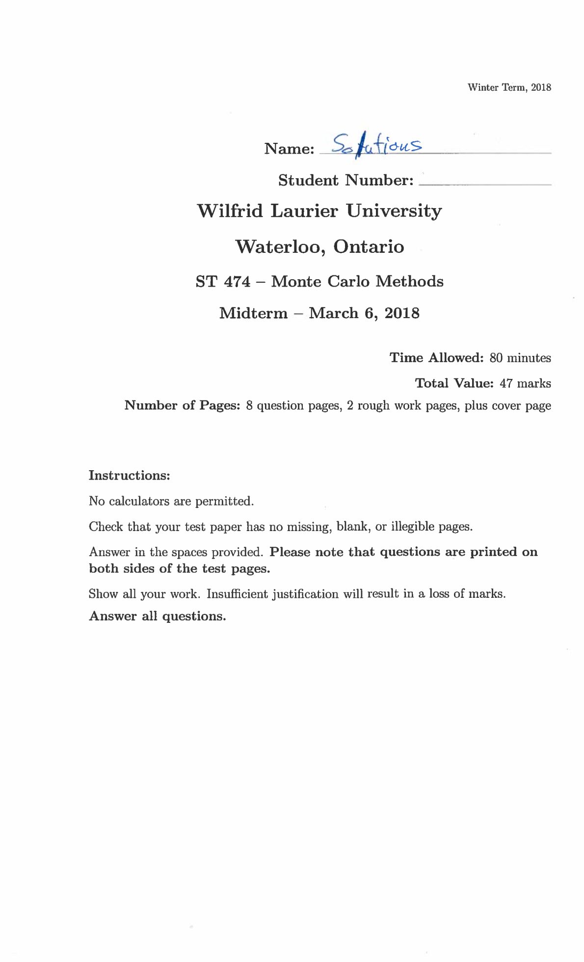 ST474_Midterm_W2018_Solutions_Part1.pdf.pdf Preview 1