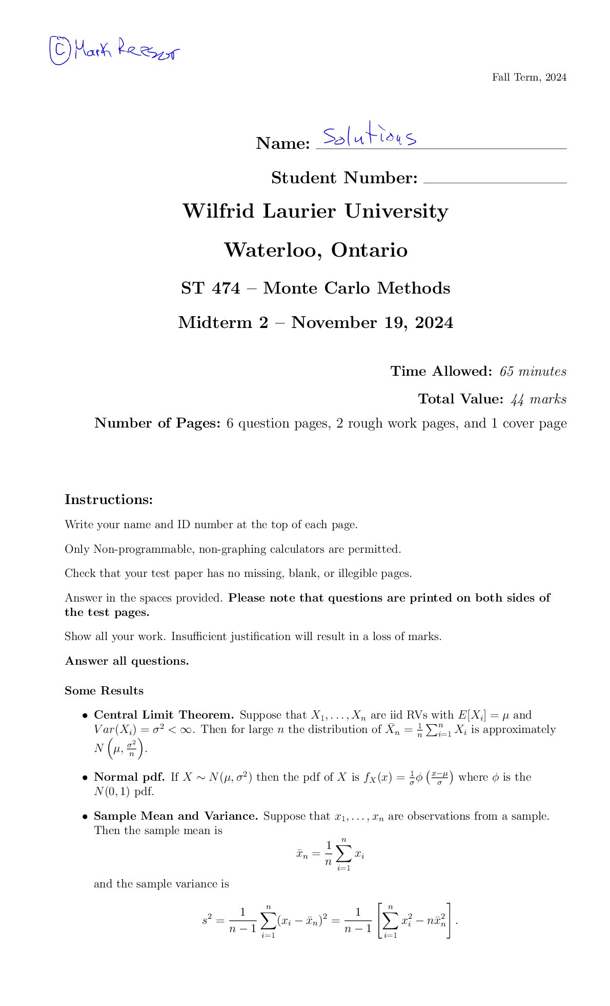 ST474_Midterm2_F2024_SolutionsMarkedUp.pdf.pdf Preview 1