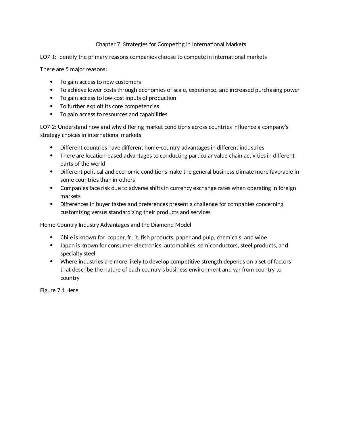 BUS 74020  International Business Planning and Strategy |  Chapter 7: Strategies for Competing in International Markets preview image