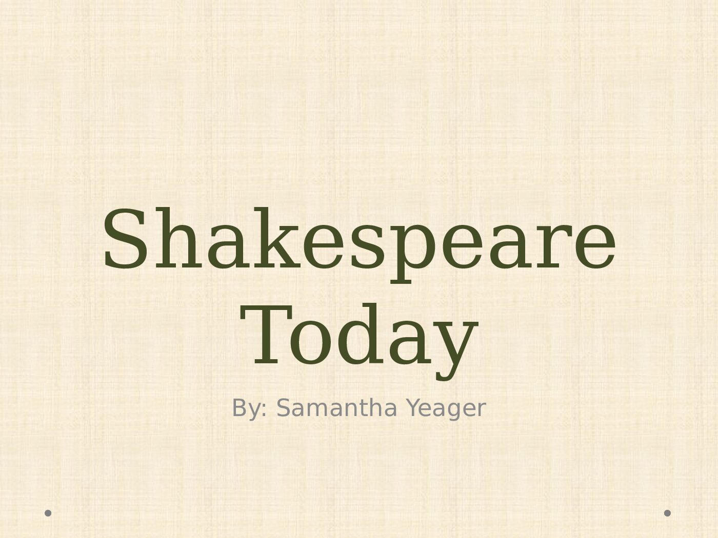 Shakespeare  Today Storyboard Template preview image