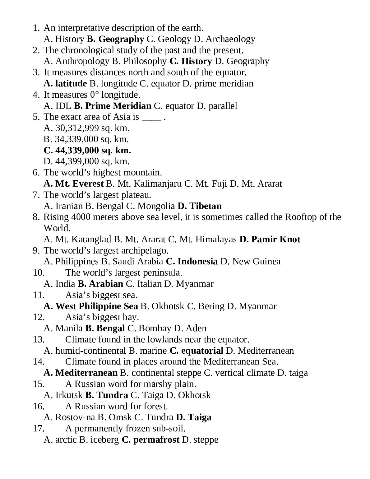 HISTORY 1165 An interpretative description of the earth preview image