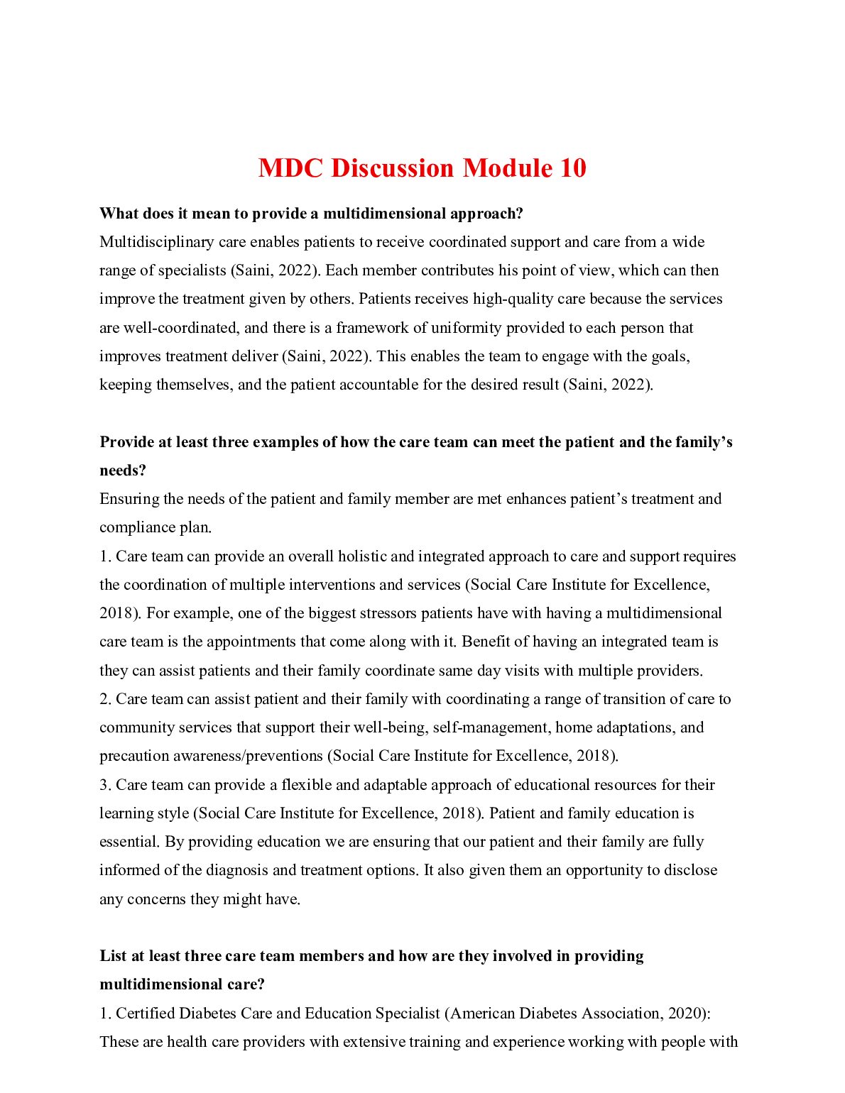 NUR 2356  MDC Discussion Module 10 preview image