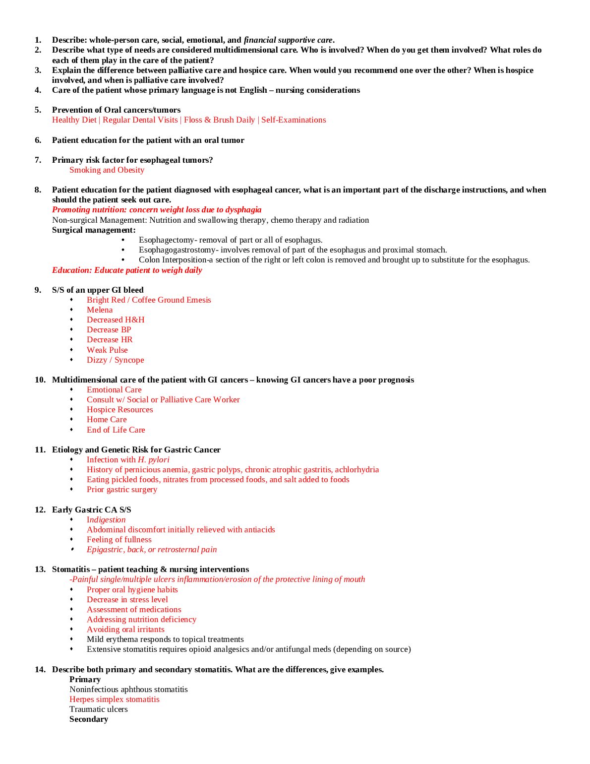 MDC II EXAM 2 CONCEPT preview image