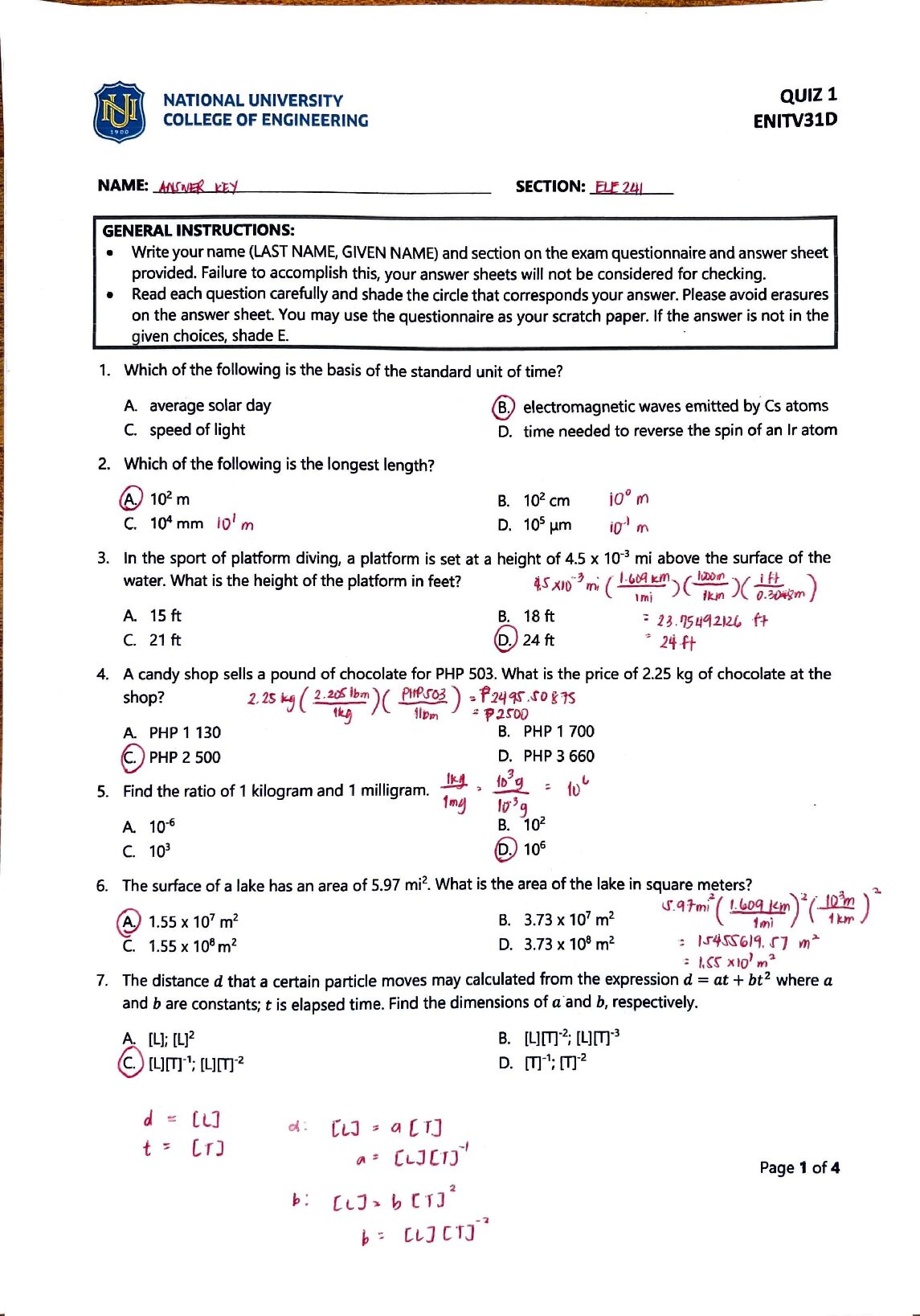 ENITV 31D  Midterm Quiz 1 Solutions preview image
