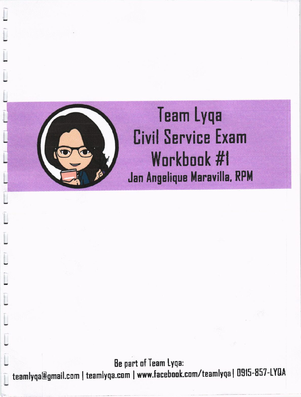 Team Lyqa Civil Service Exam WorkBook #1 preview image