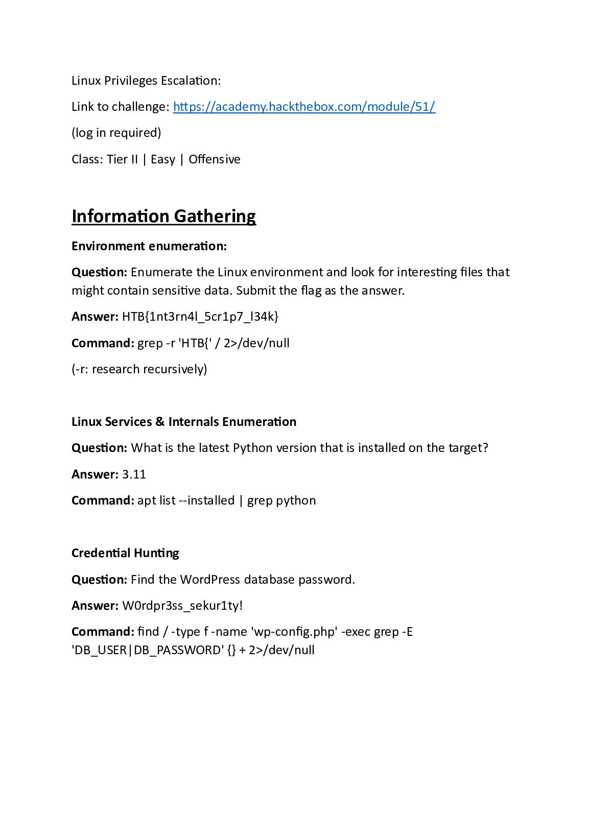 Linux Privileges Escalation challenge: Hack the Box Modle 51 preview image