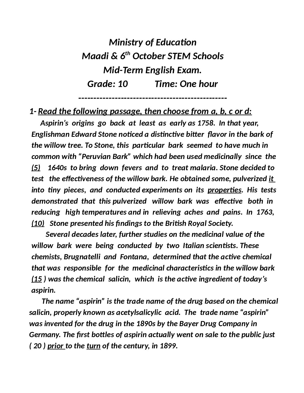 Aspirin’s origins go back at least as early as 1758. In that year, Englishman Edward Stone noticed a distinctive bitter... preview image