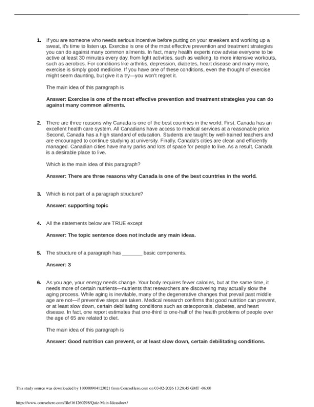 PSB Academy MBA GSBS6040 Quiz - Main Ideas preview image