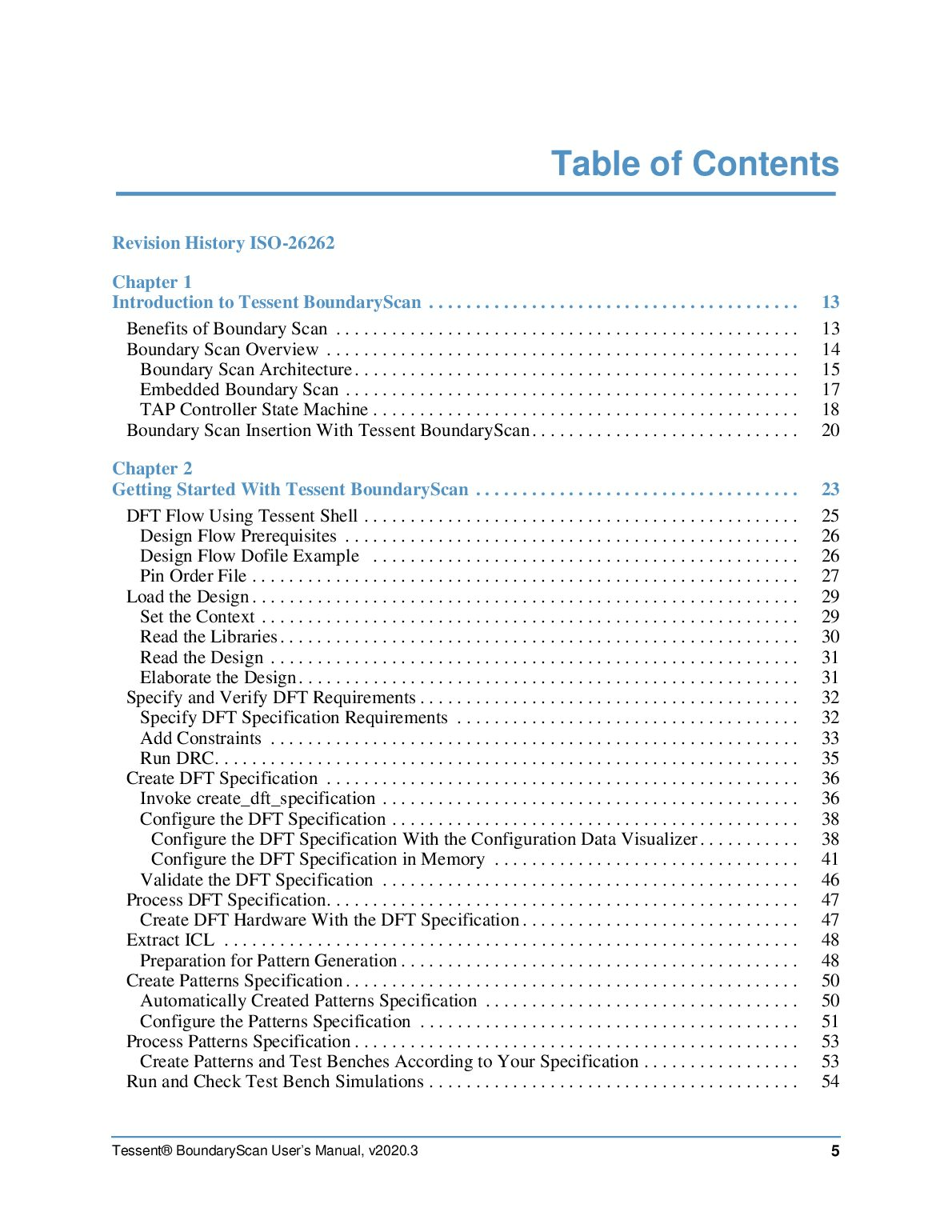 Tessent® BoundaryScan User’s Manual  Software Version 2020.3 document preview page 5