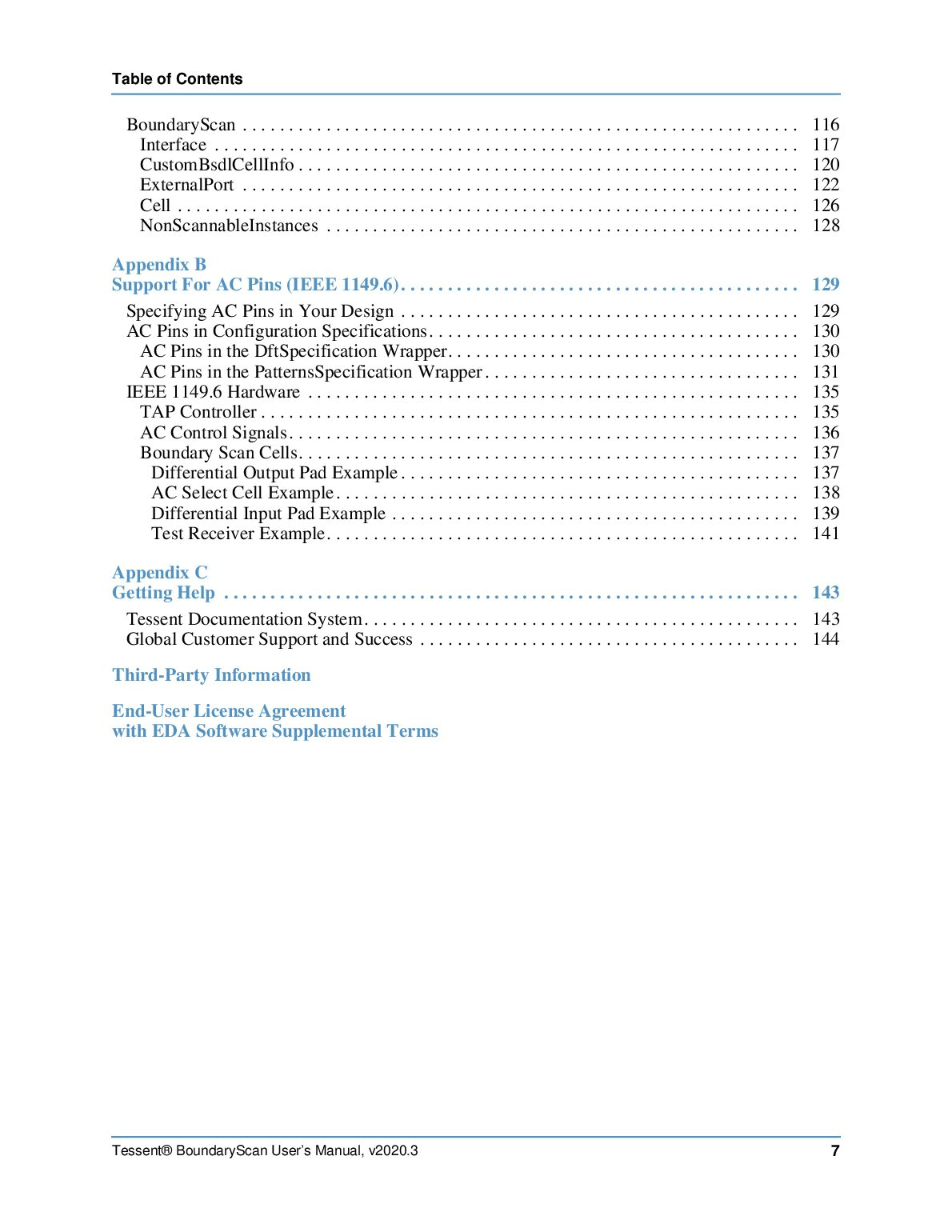 Tessent® BoundaryScan User’s Manual  Software Version 2020.3 document preview page 7