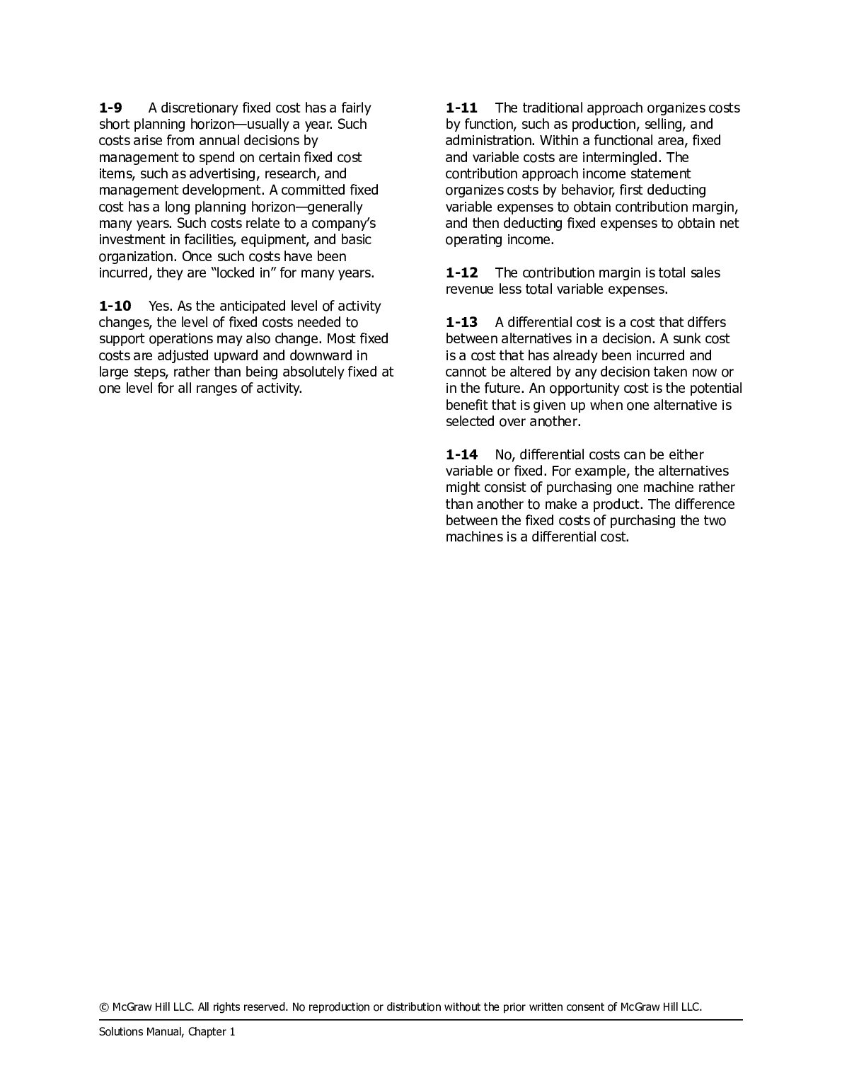 Solutions Manual For Introduction to Managerial Accounting 10th Edition (2025 Release) By Peter Brewer, Ray Garrison, Eric Noreen document preview page 3