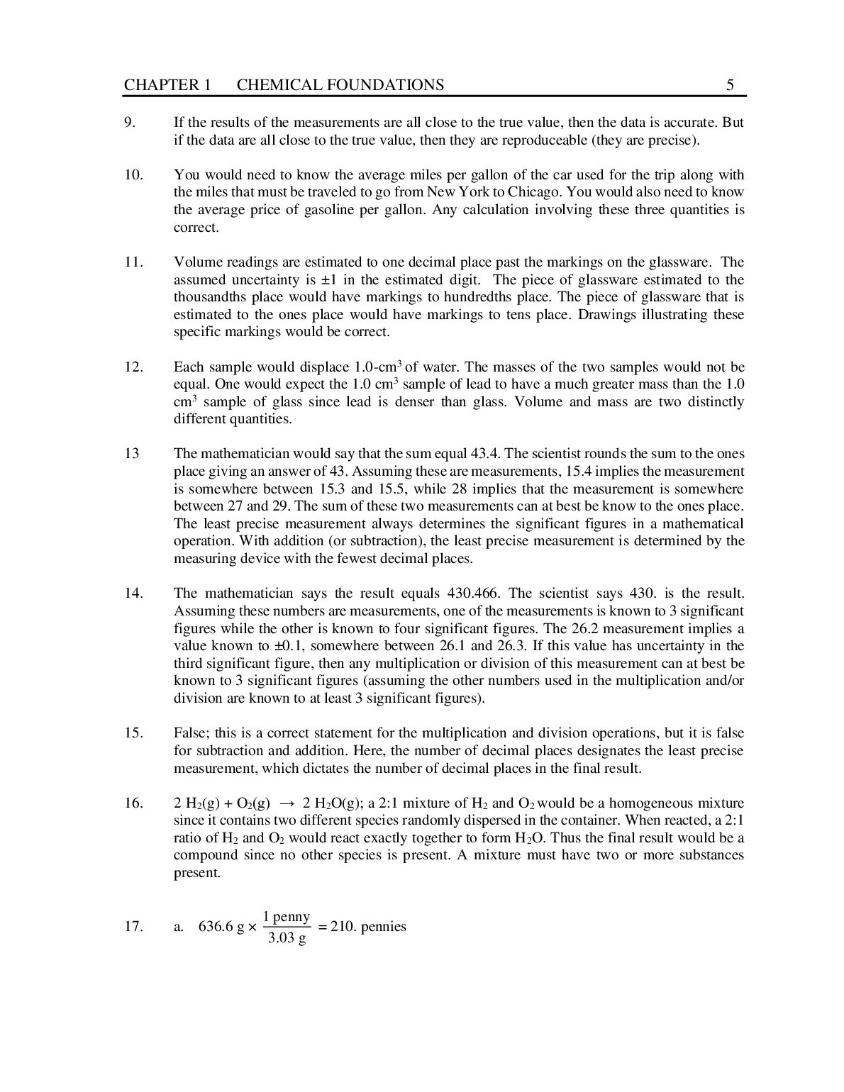 Solutions Manual For K12 Chemistry AP® Edition (Student Edition) 11th Edition By Steven Zumdahl, Susan Zumdahl, Donald DeCoste document preview page 6