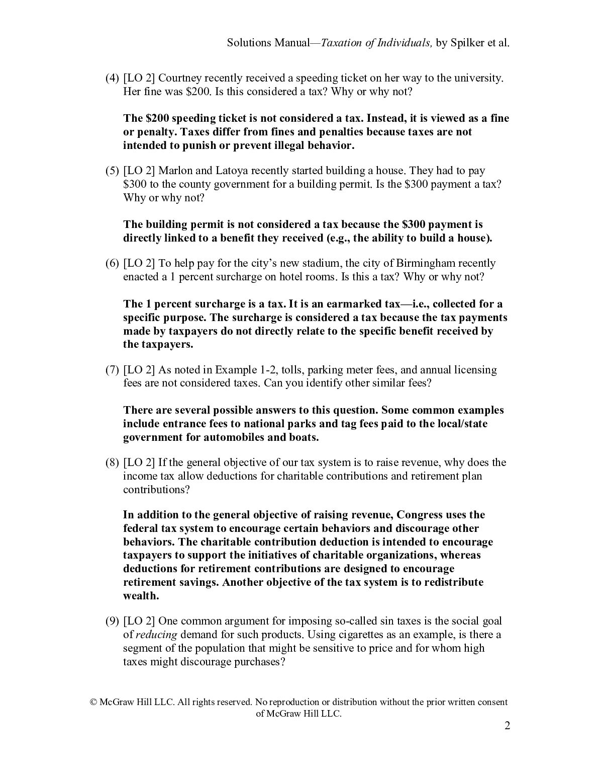 Solutions Manual For McGraw Hill's Taxation of Individuals 2026 By Brian Spilker, Benjamin Ayers, John Barrick, Troy Lewis, John Robinson, Connie Weav... document preview page 3