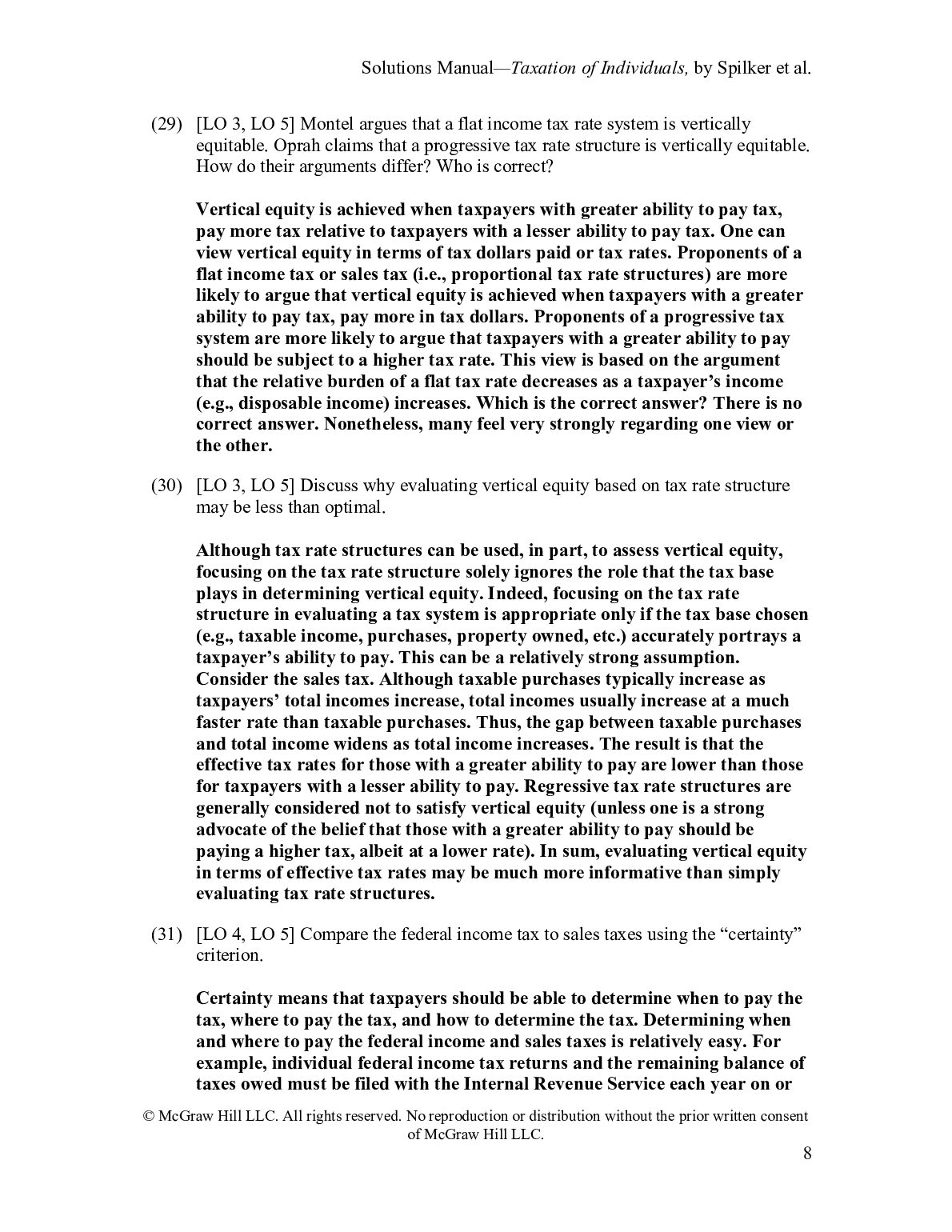 Solutions Manual For McGraw Hill's Taxation of Individuals 2026 By Brian Spilker, Benjamin Ayers, John Barrick, Troy Lewis, John Robinson, Connie Weav... document preview page 9