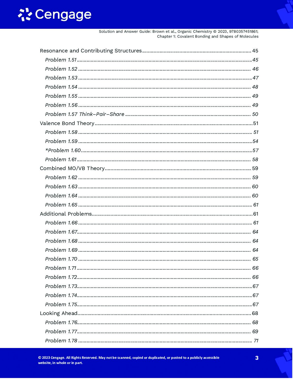 Solutions Manual For Organic Chemistry, 9th Edition By William Brown, Brent Iverson, Eric Anslyn, Christopher Foote document preview page 4