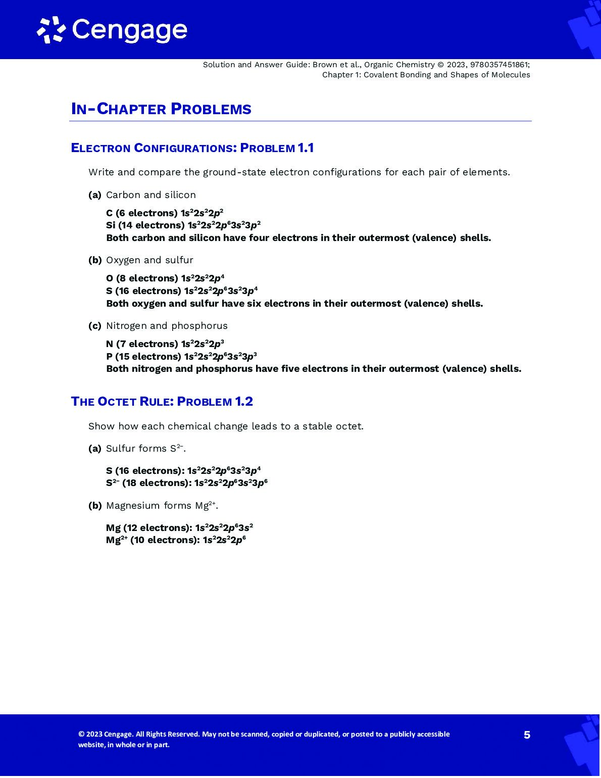 Solutions Manual For Organic Chemistry, 9th Edition By William Brown, Brent Iverson, Eric Anslyn, Christopher Foote document preview page 6