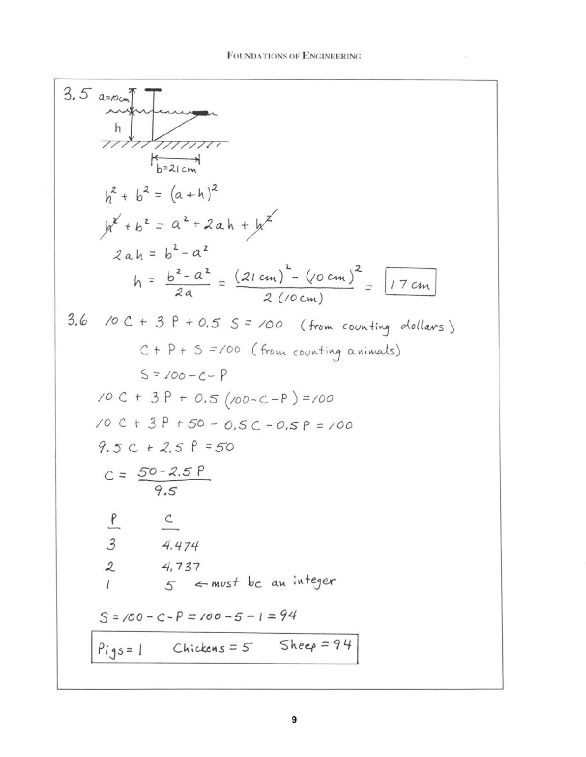 Solutions Manual For Foundations of Engineering 3rd Edition By Mark Holtzapple, Reece document preview page 10