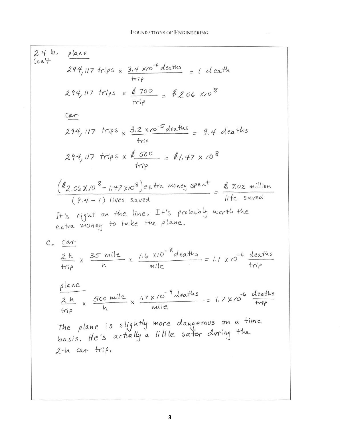 Solutions Manual For Foundations of Engineering 3rd Edition By Mark Holtzapple, Reece document preview page 4
