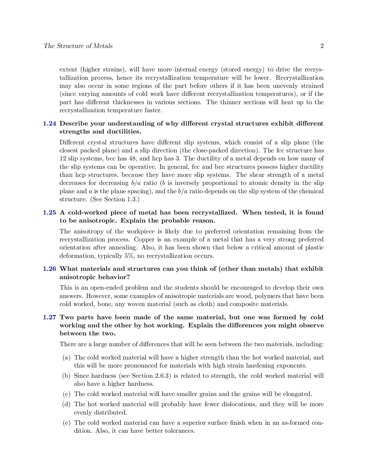 Solutions Manual For Manufacturing Engineering and Technology SI Edition 7th Edition By Serope Kalpakjian Stephen Schmid document preview page 2