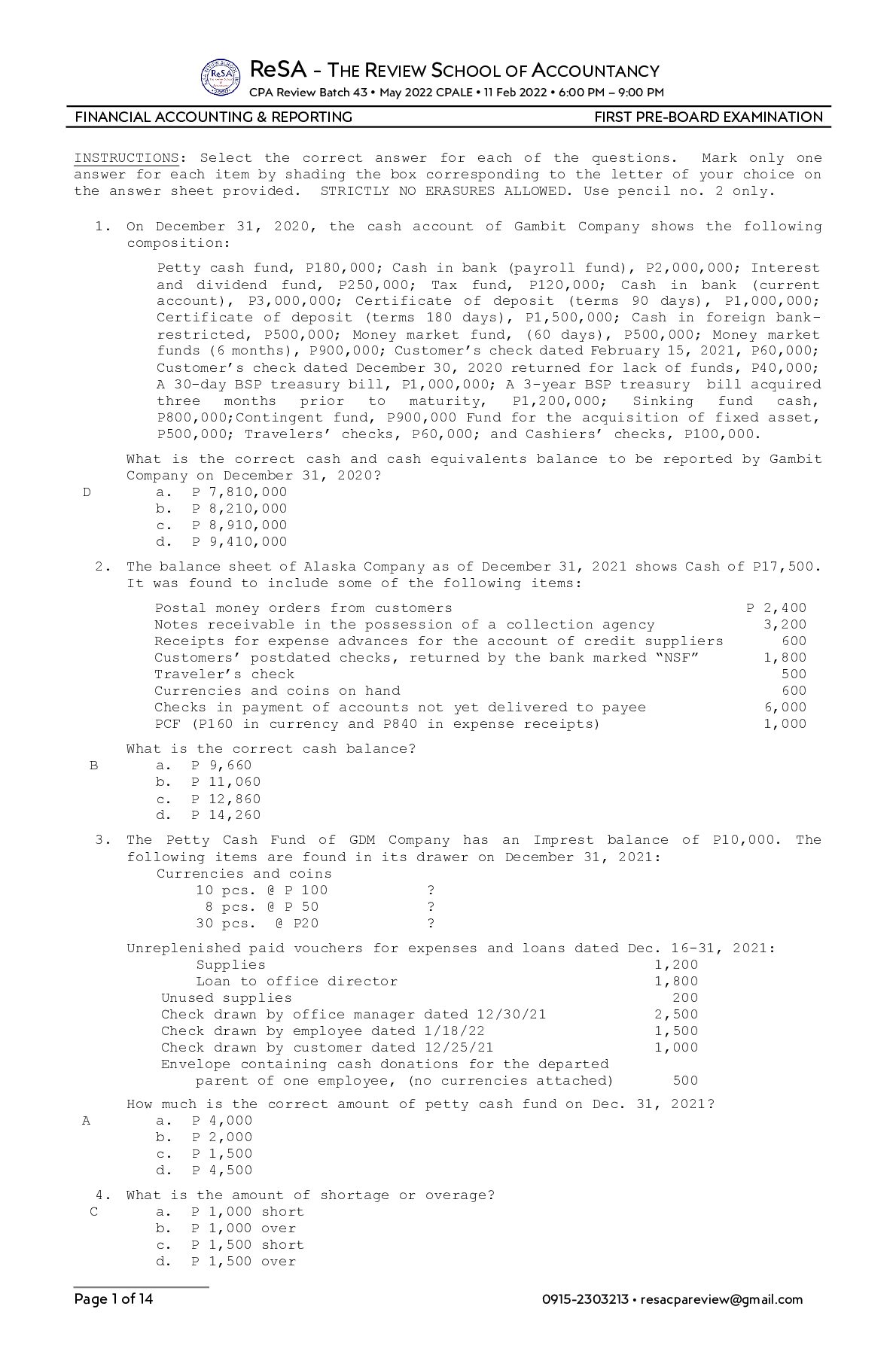 ReSA_B43_FAR_First_PB_Exam_Questions__Answers___Solutions.pdf.pdf Preview 1