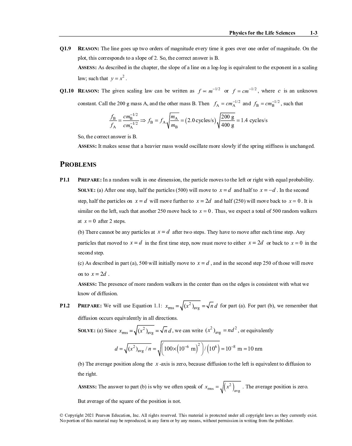 Solutions Manual University Physics for the Life Sciences 1st Edition By Randall  Knight  Brian Jones Stuart F document preview page 3