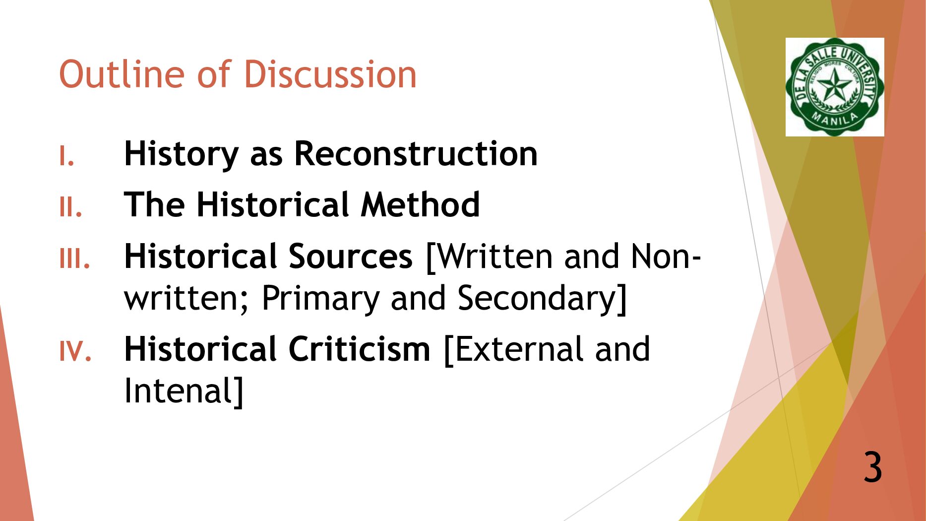HISTORICAL METHOD Historical Sources Historical Criticism document preview page 3