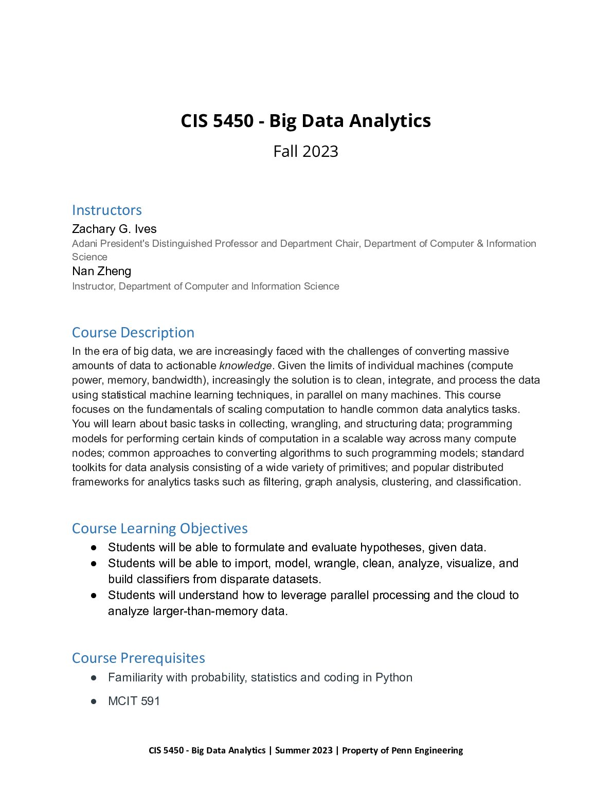 Fall_23_CIS_5450_Big_Data_Analytics_Syllabus.docx.pdf.pdf Preview 1