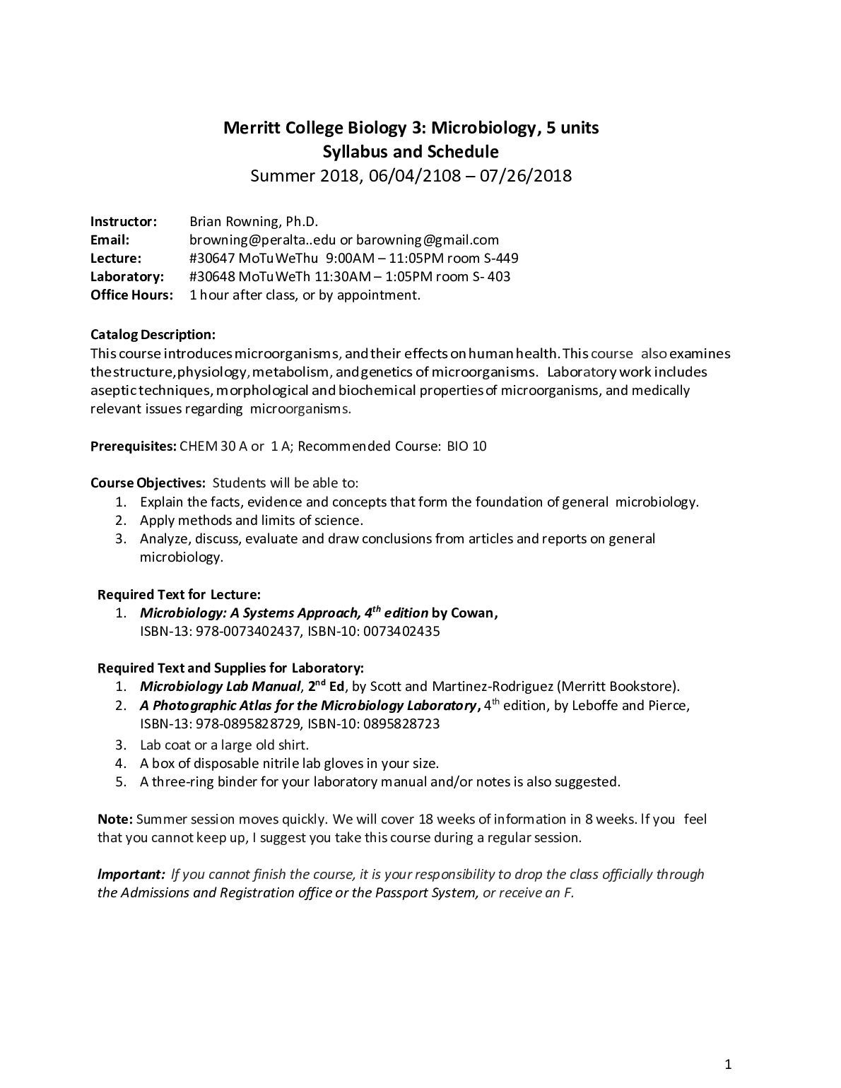 Microbiology_Syllabus_Summer_Schedule_Rowning_2018.pdf.pdf Preview 1