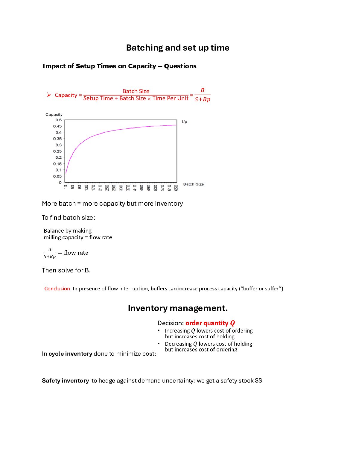 DCSN 310  OPERATIONS MANAGEMENT FORMULAS document preview page 4