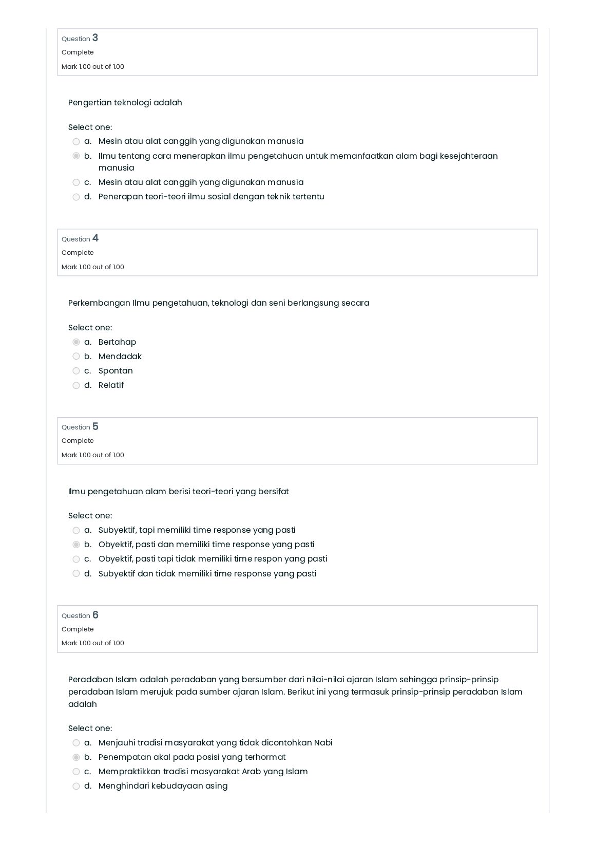 IPTEKS DAN PERADABAN ISLAM Quiz 8_ Attempt review document preview page 2