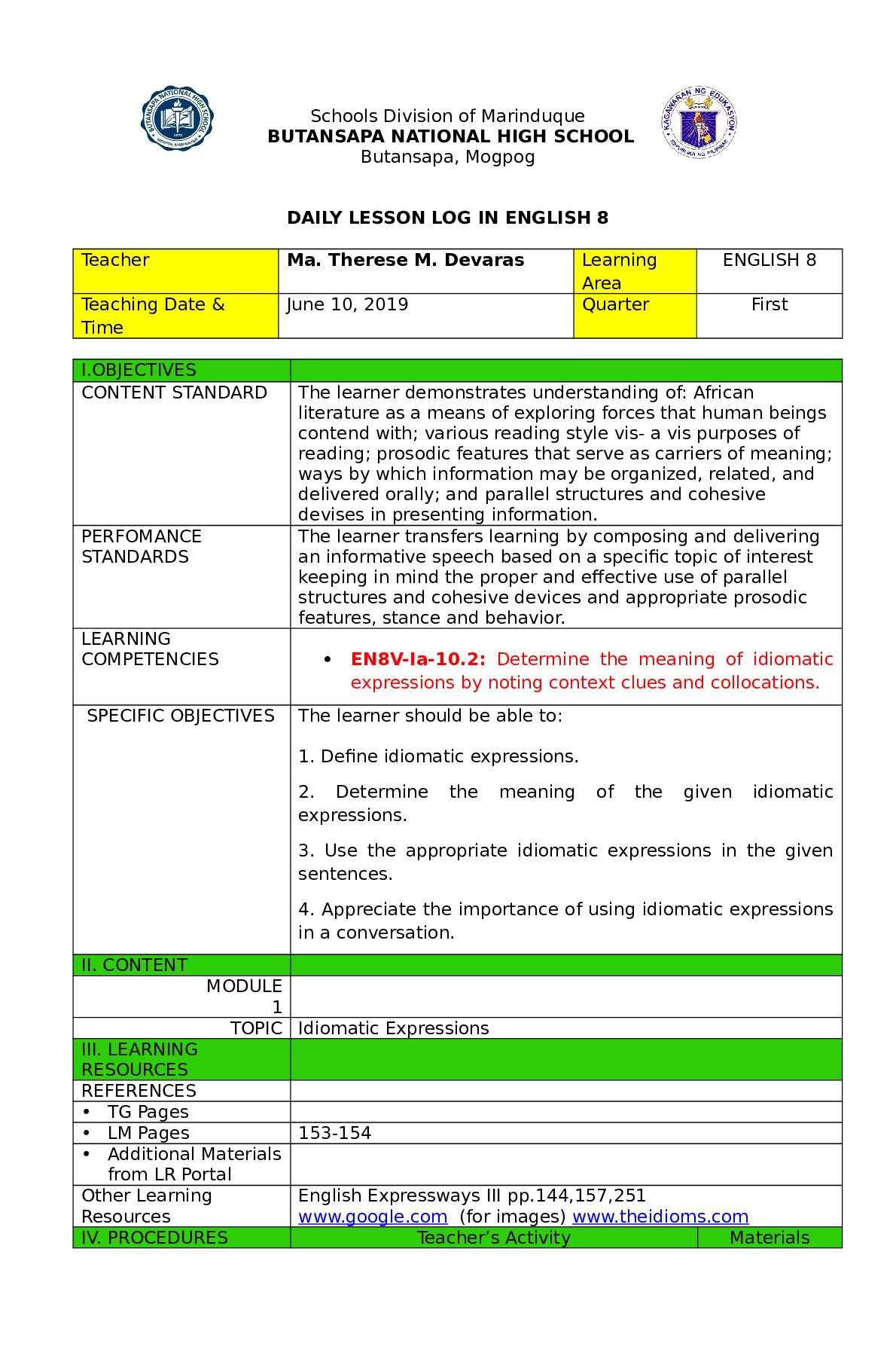 DLL_Idiomatic_Expressions.docx.pdf Preview 1