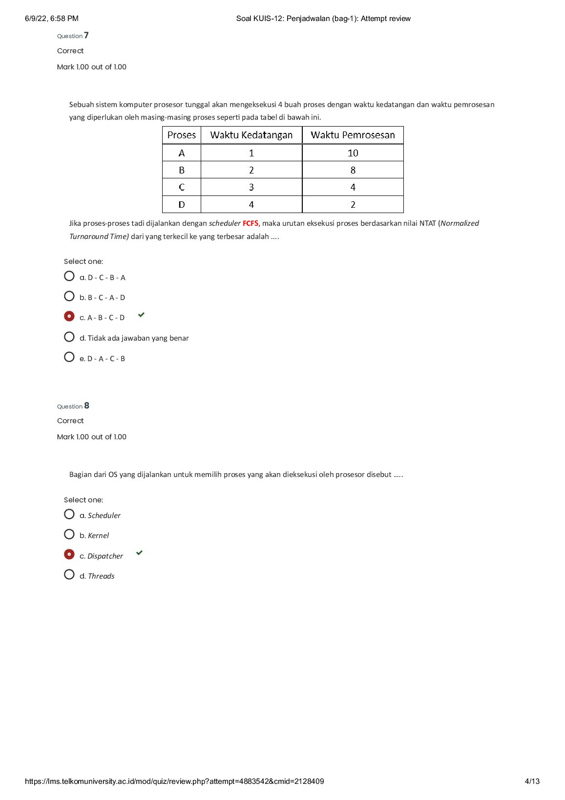 Soal KUIS-12_ Penjadwalan (bag-1)_ Attempt review. document preview page 4
