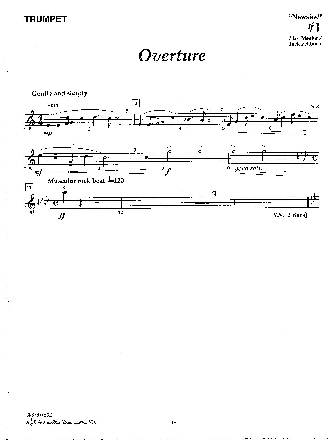 MUSC MISC Newsies MTI 2. Trumpet document preview page 3
