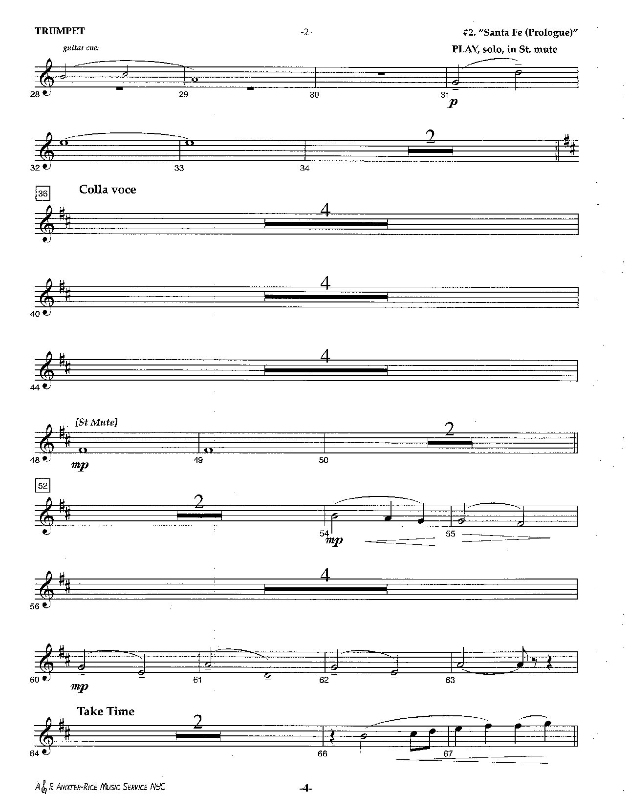 MUSC MISC Newsies MTI 2. Trumpet document preview page 6
