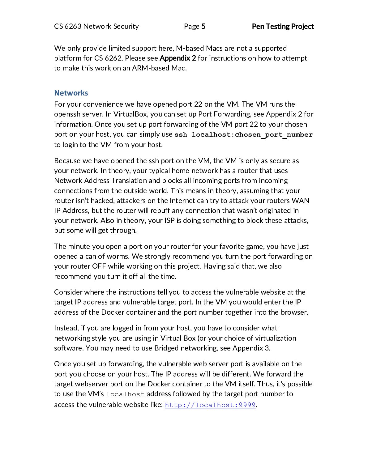CS 6263 Network Security Pen Testing Project document preview page 5